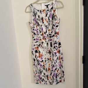 Hugo Boss Multicolor Abstract Midi Dress